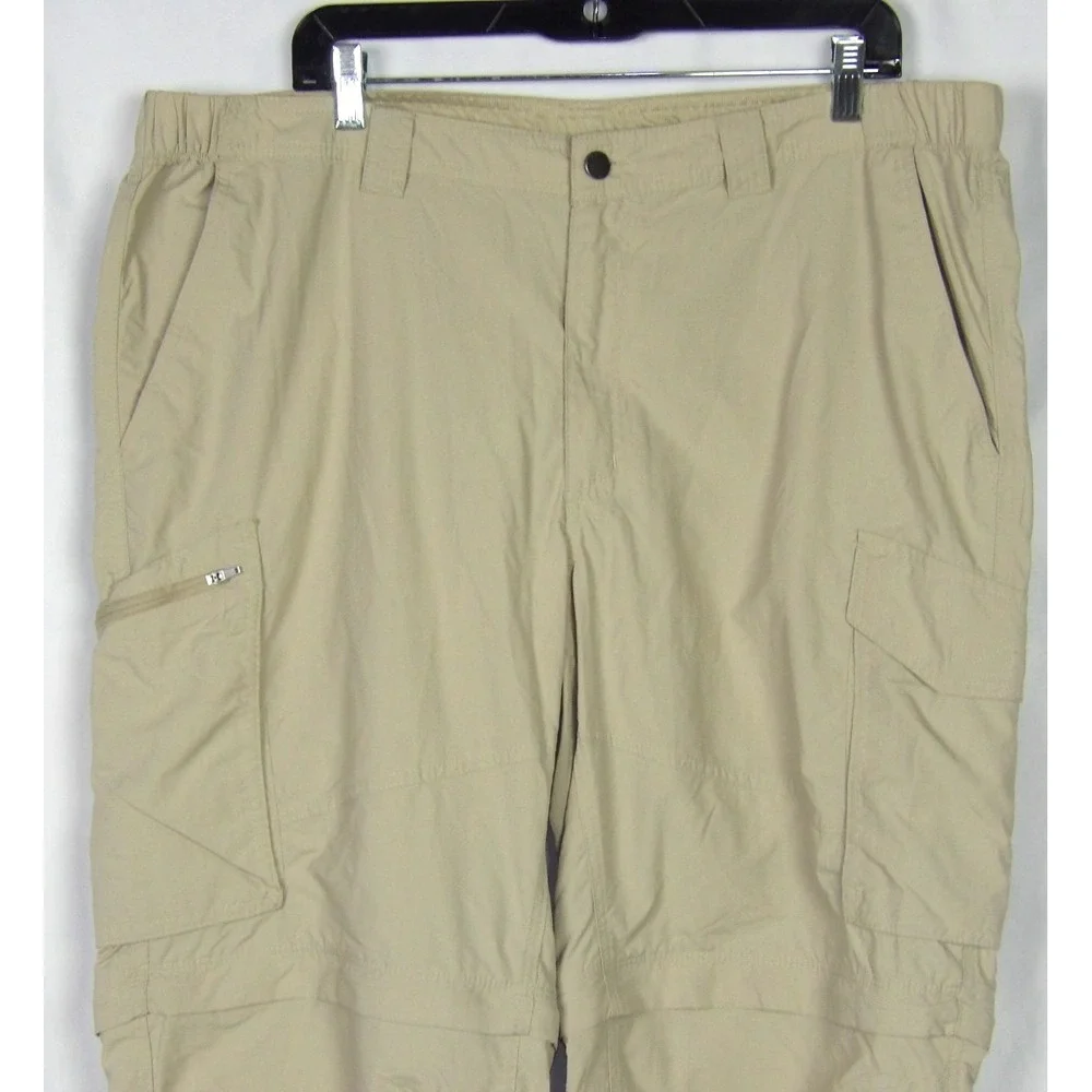 Columbia 100% Nylon Convertible Zipper Pockets Hiking Trail Pants Men's‎ 42 X 32